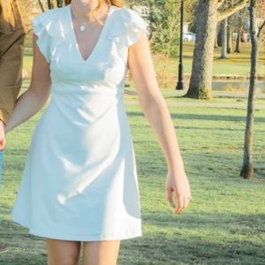 Tommy Hilfiger white ruffle dress